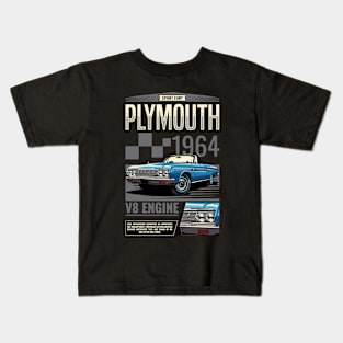 1964 Plymouth Sport Fury Muscle Car Kids T-Shirt